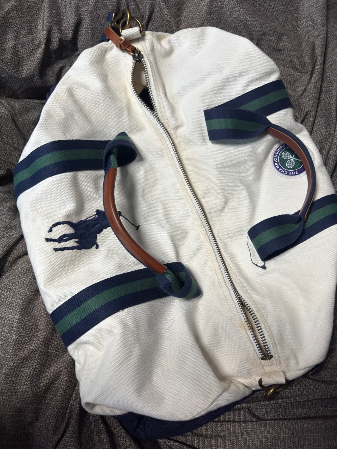 폴로 랄프 로렌 X 윔블던 캔버스 더플백 상품이미지2