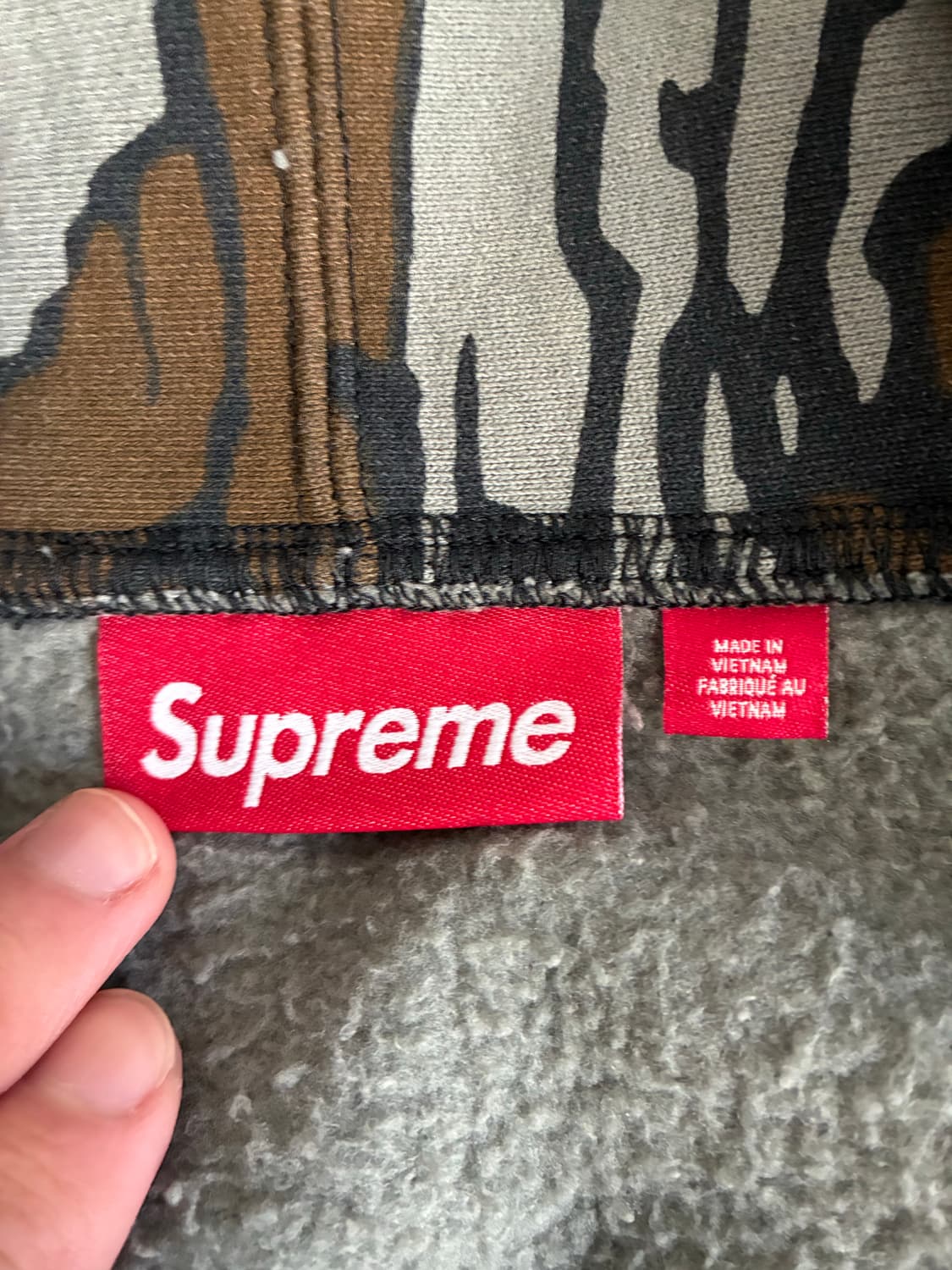 슈프림 워크 후드집업 모시 오크 트레바크 카모 M사이즈 상품이미지4