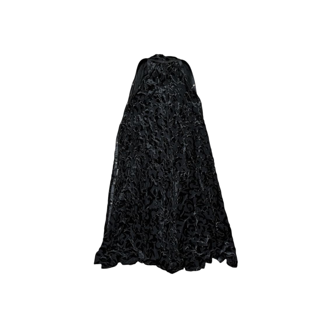 오즈크로스 고스 블랙 벨벳 케이프 드레스 상품이미지3