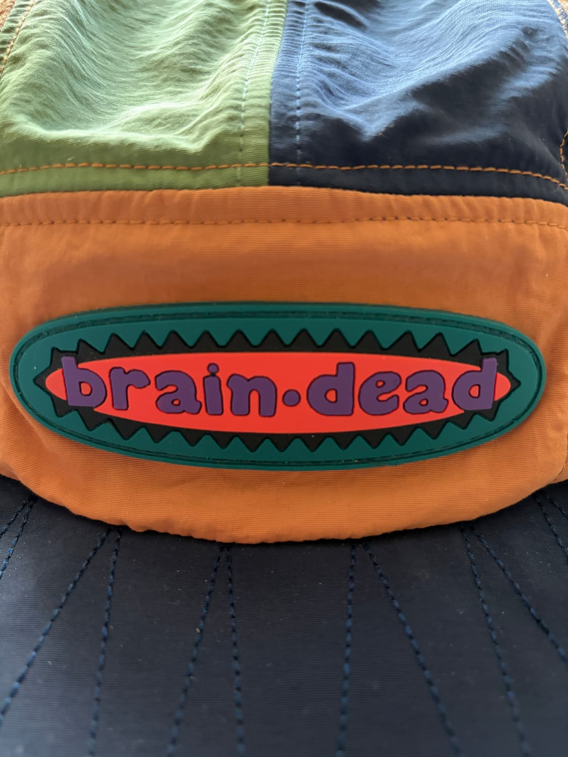 브레인데드 롱빌 컬러블럭 캡 상품이미지2