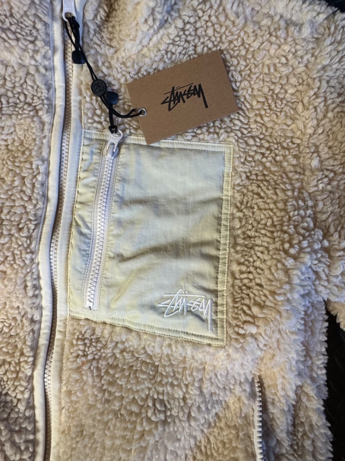 스투시의 쉐르파 리버서블 자켓 내추럴 상품이미지3