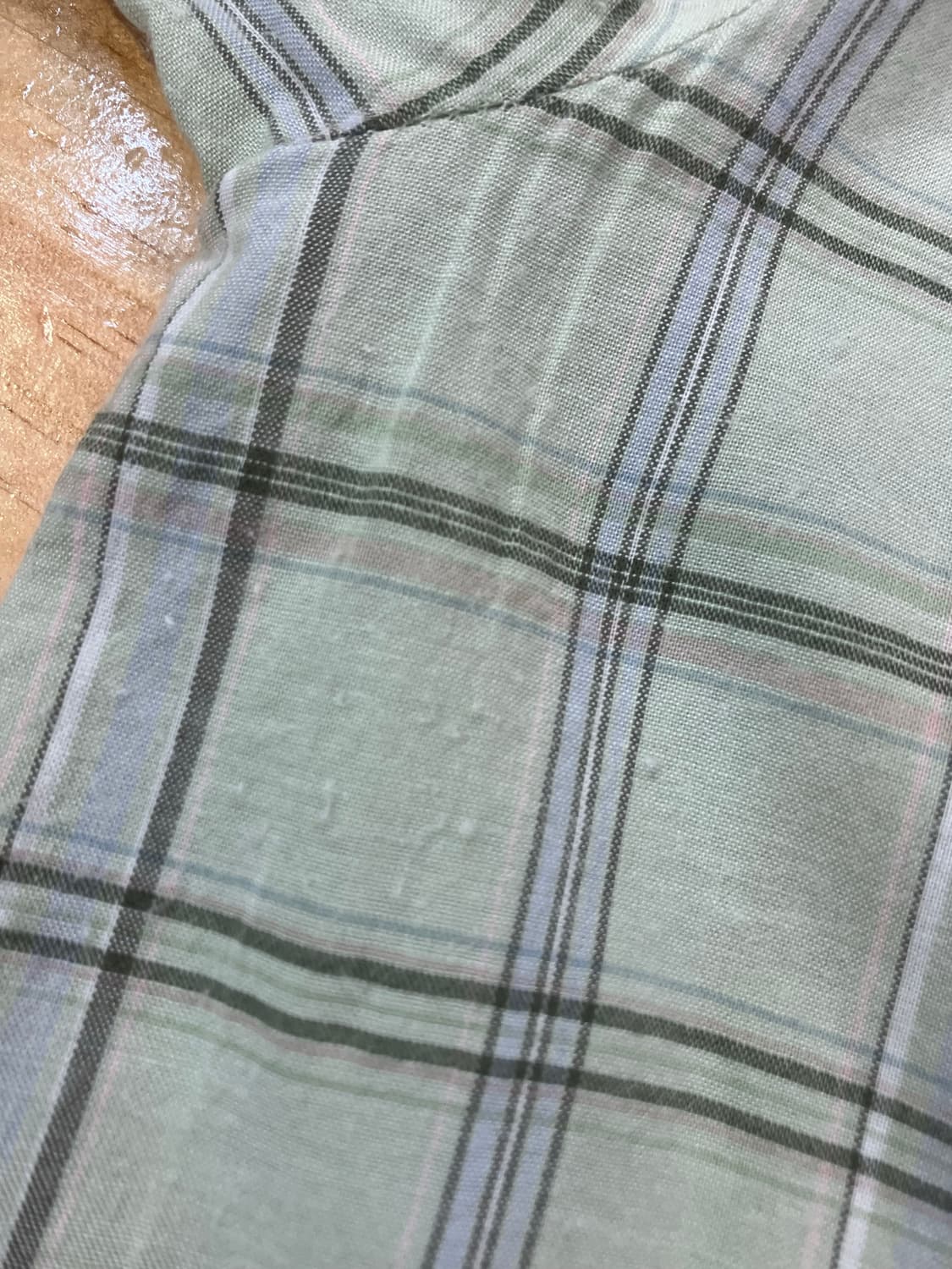 빈티지 체크 카라 블라우스 그린 M-L #csz2122 상품이미지6