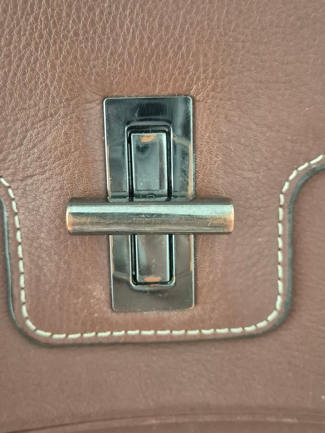 마시모두띠 브라운 가죽 크로스백 상품이미지3