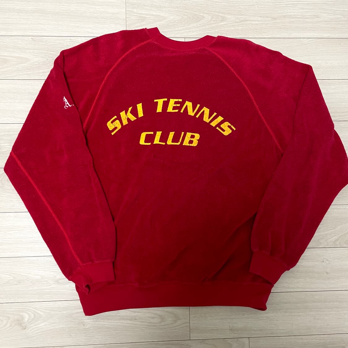 90-00s 챔피온 인사이드아웃 레드 레글런 맨투맨 상품이미지7