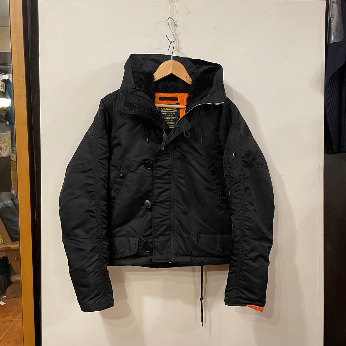 알파인더스트리 리메이크 크롭봄버 L 상품이미지3