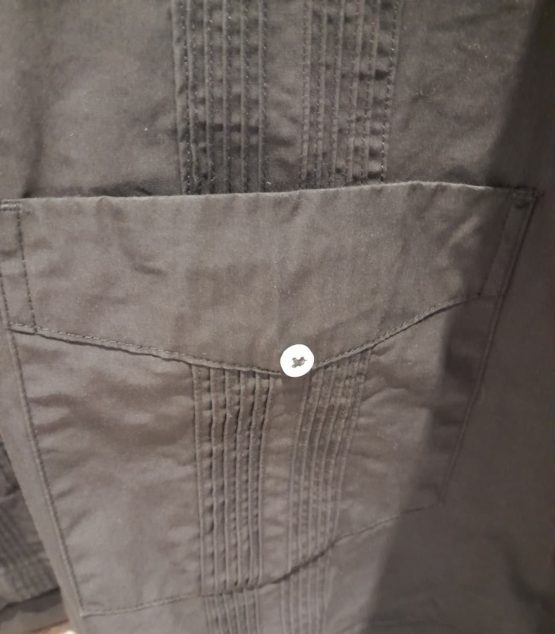 💥아웃스탠딩 오픈카라 셔츠 긴팔 네이비 (3)  상품이미지7