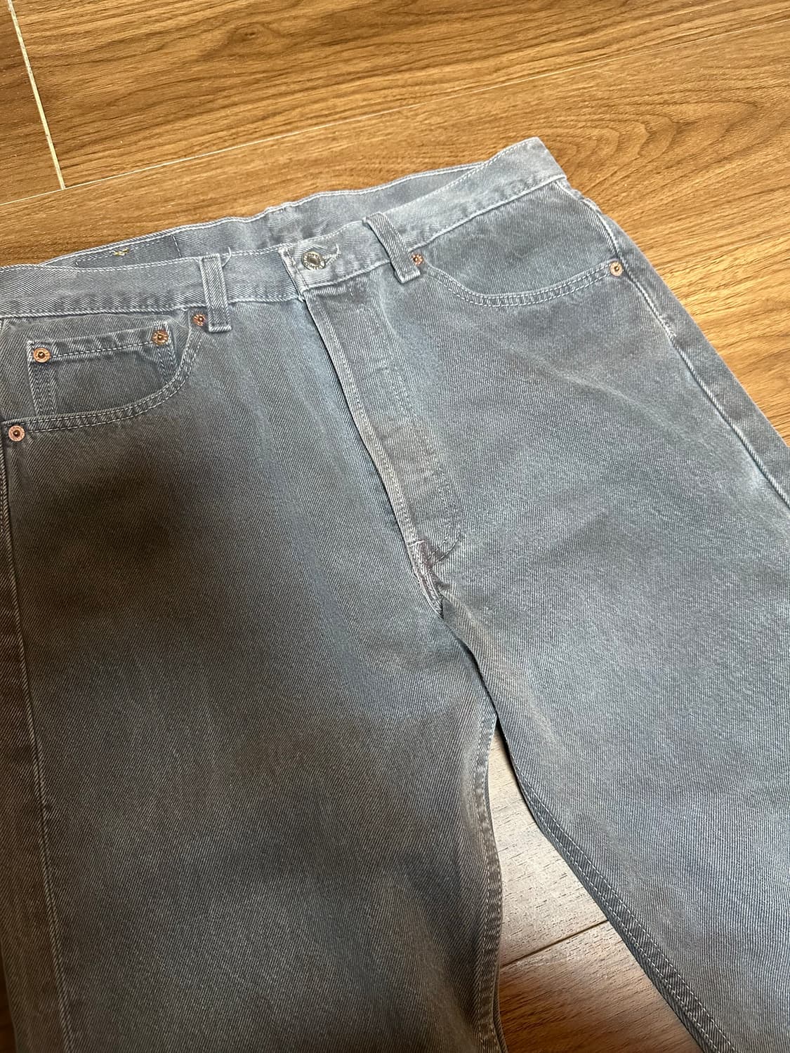 90s 빈티지 리바이스 501 차콜 그레이 상품이미지2