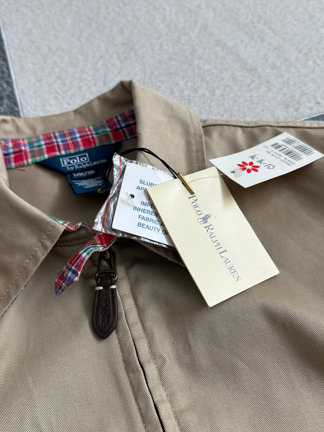 폴로 랄프로렌 베이지 해링턴 자켓  상품이미지5