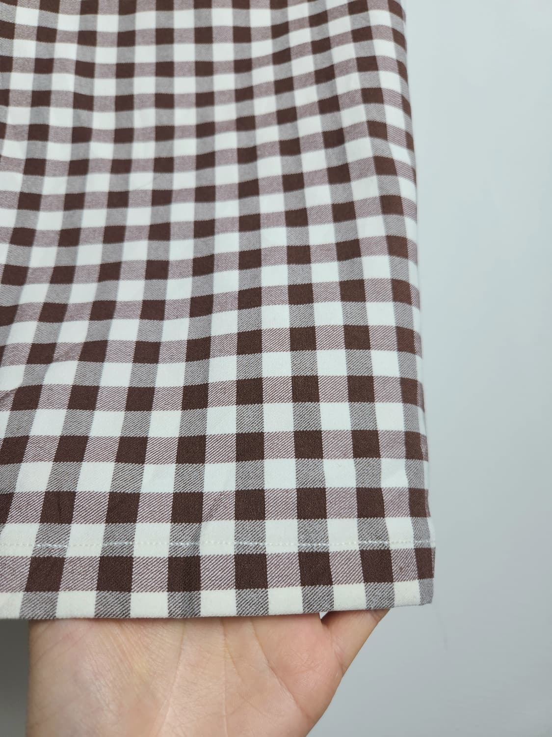 (GU)깅엄 체크 롱 스커트 상품이미지5