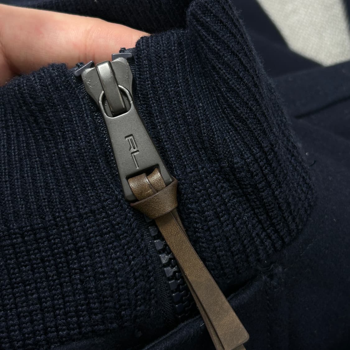 폴로 네이비 울 a-1 블루종(S) 상품이미지5