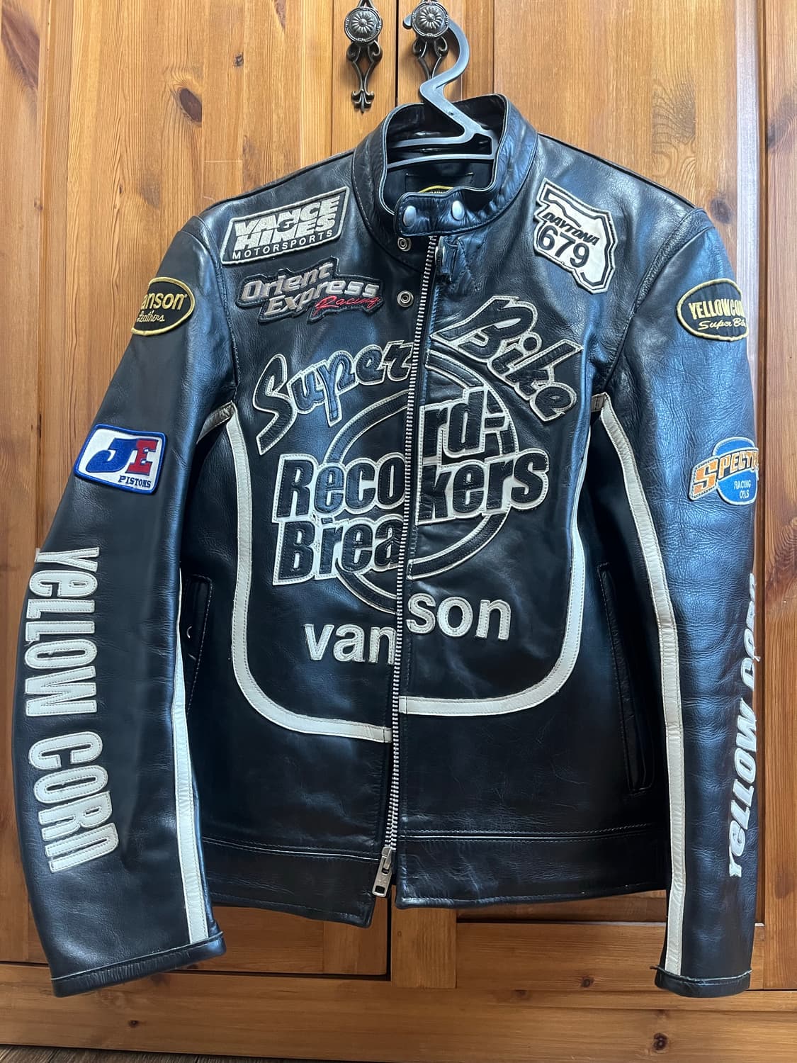 Vanson x Yellow corn 콜라보 레더 라이딩자켓 L 사이즈 상품이미지2