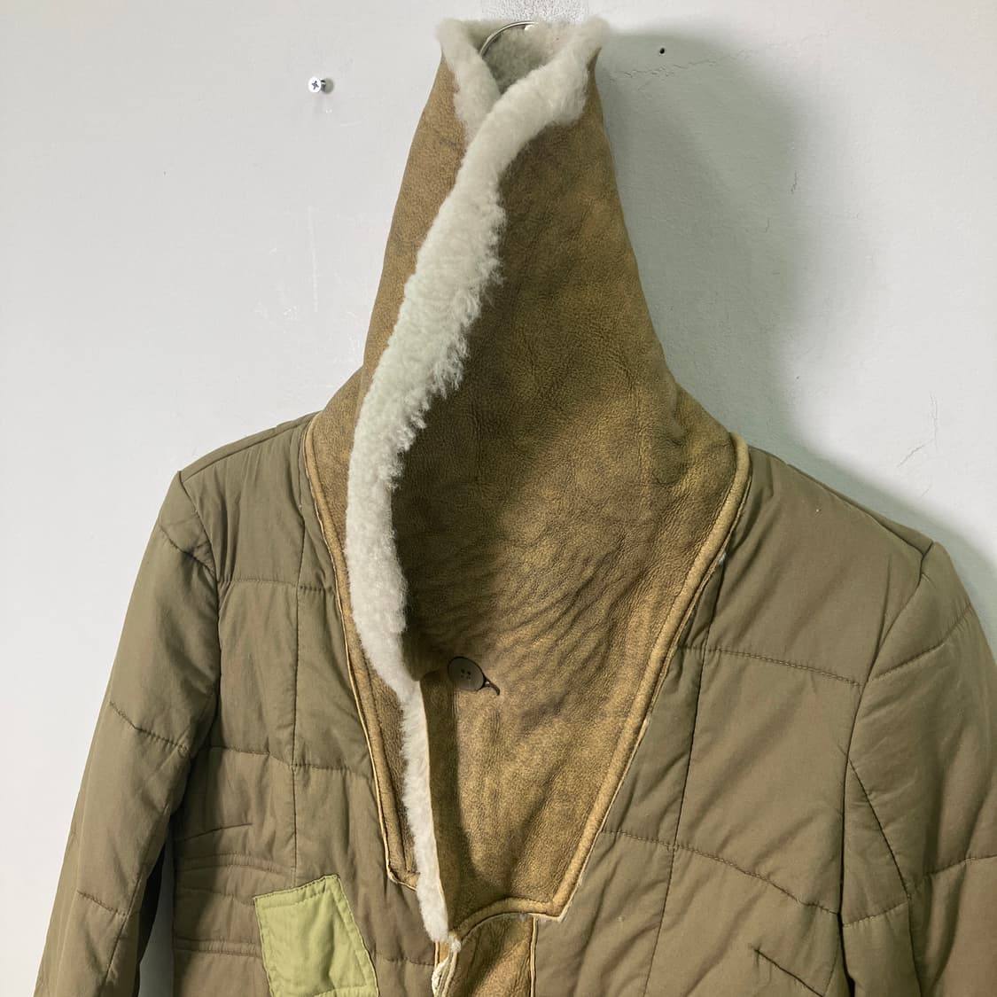 00's 디젤 카키 퀄팅 퍼프 자켓 S 상품이미지6