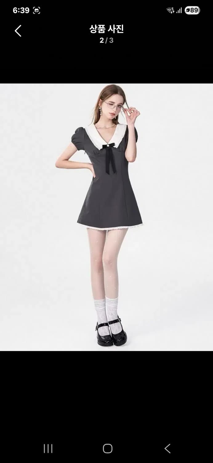 중브 미니 원피스  상품이미지2