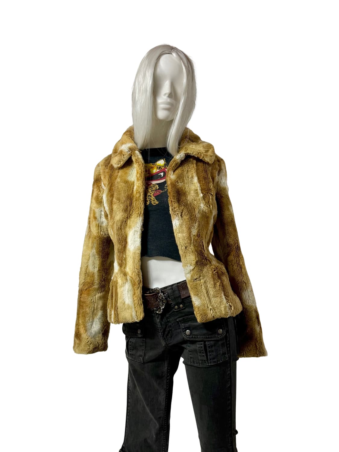 빈티지 아크릴 퍼 코트 상품이미지1