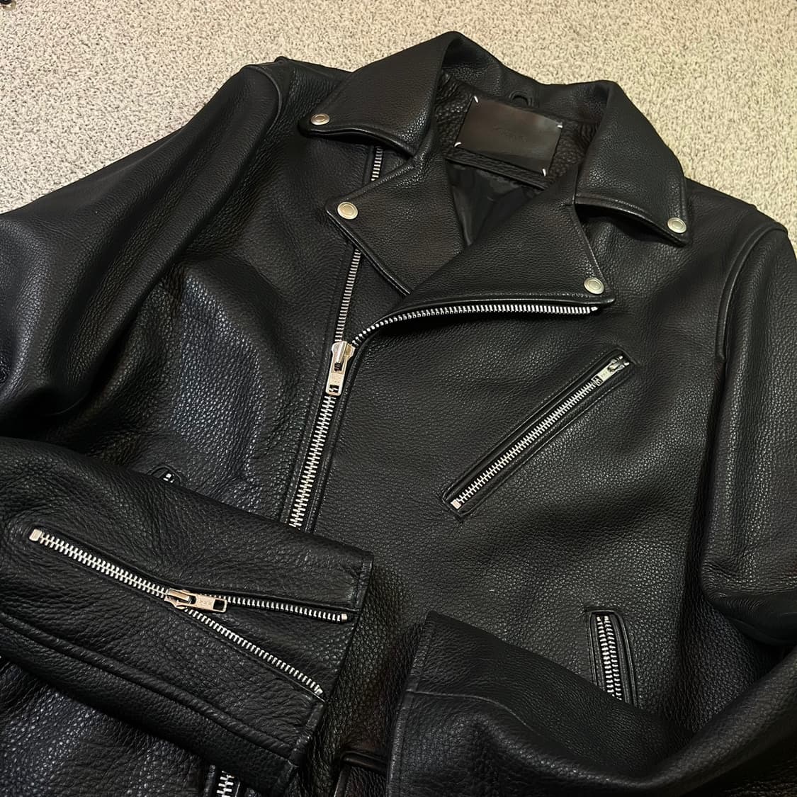 비바스튜디오 리얼레더 라이더 자켓 상품이미지2