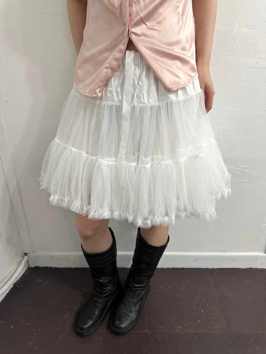 white sha skirt 상품이미지1