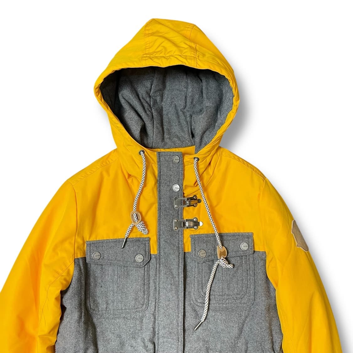 에비수 엘로우그레이 후드 자켓 점퍼 WS 상품이미지3