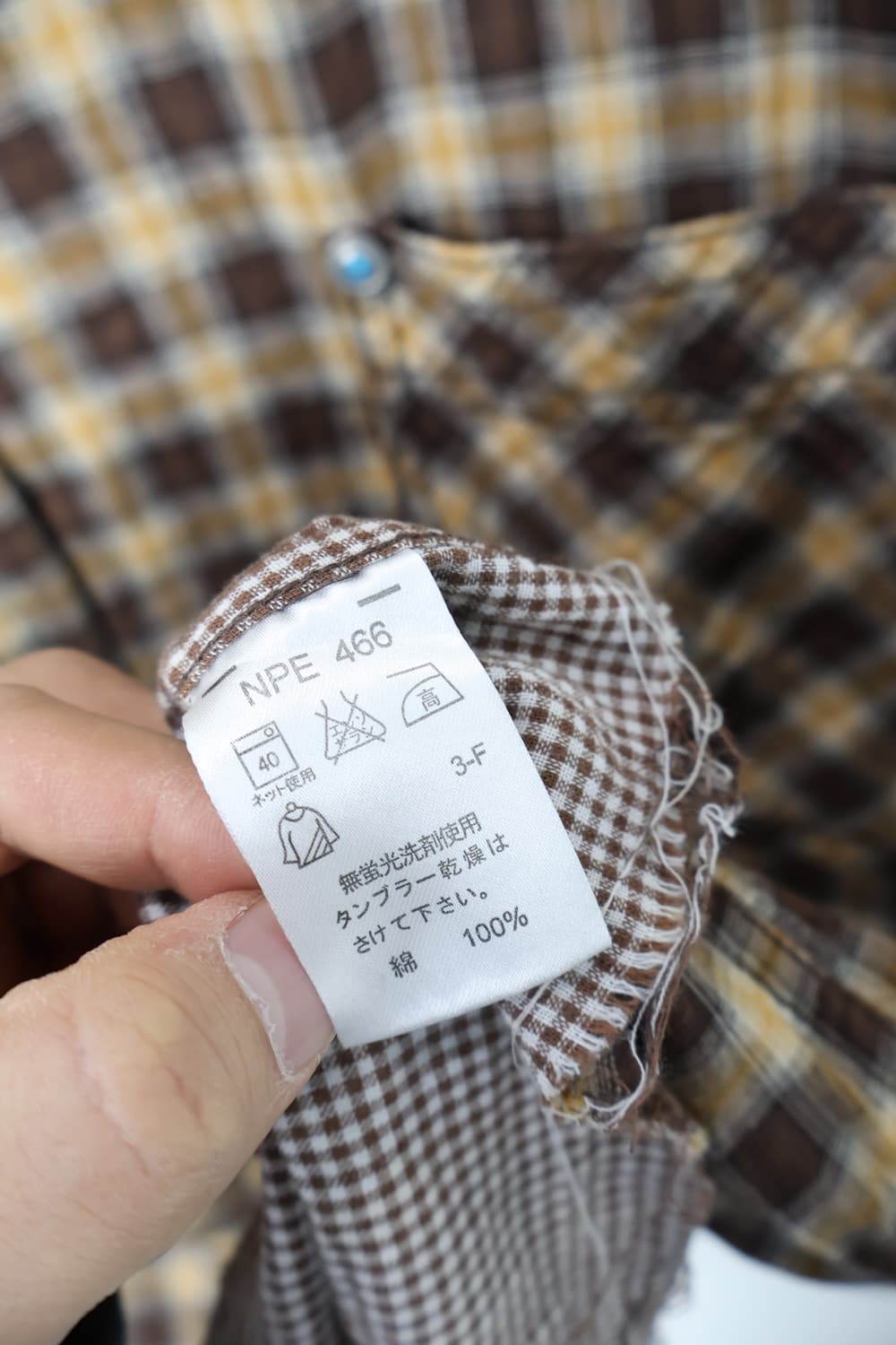 Kansai Jeans Vintage Plaid Cut Off Shirt 상품이미지4