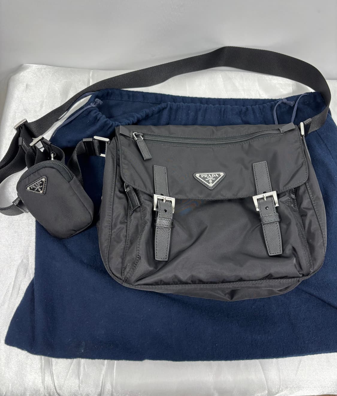 (새상품급)프라다 리나일론 메신저 숄더백 1BD953 상품이미지1