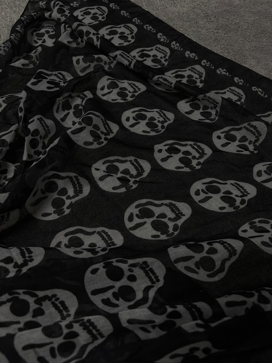Vintage v-kei rock punk mood scarf 상품이미지3
