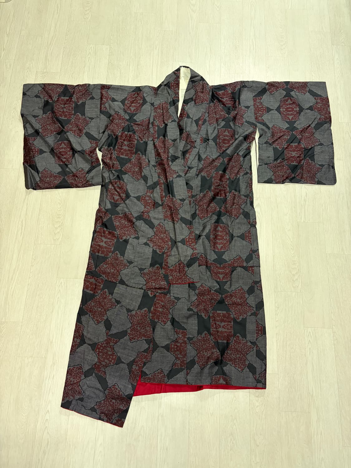 일본 빈티지 기모노 유카타 세트 상품이미지3