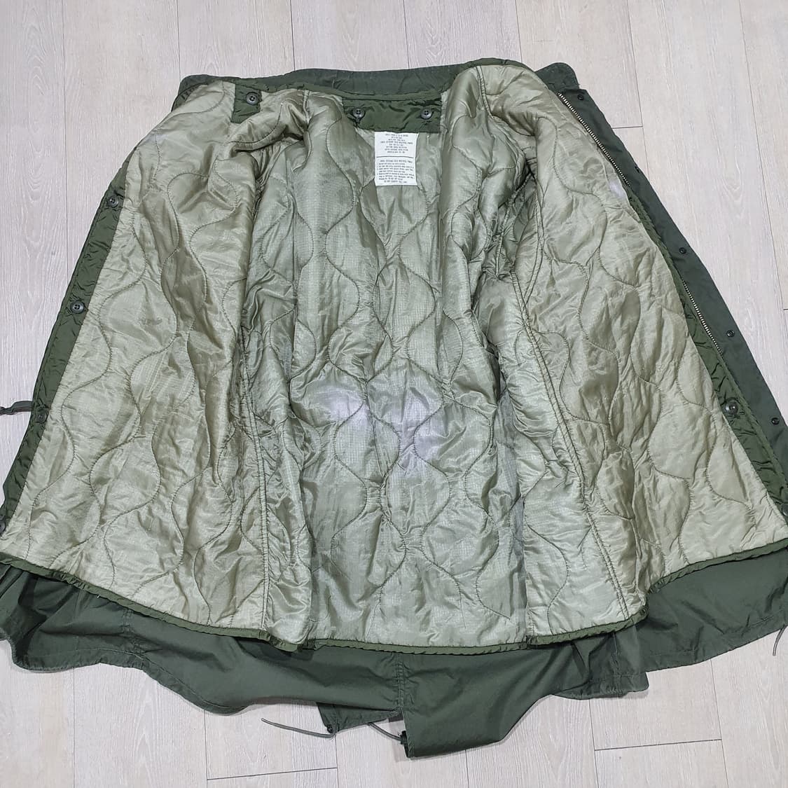 오리지널 미군 m65 피쉬테일파카 개파카 L 민트급 상품이미지7