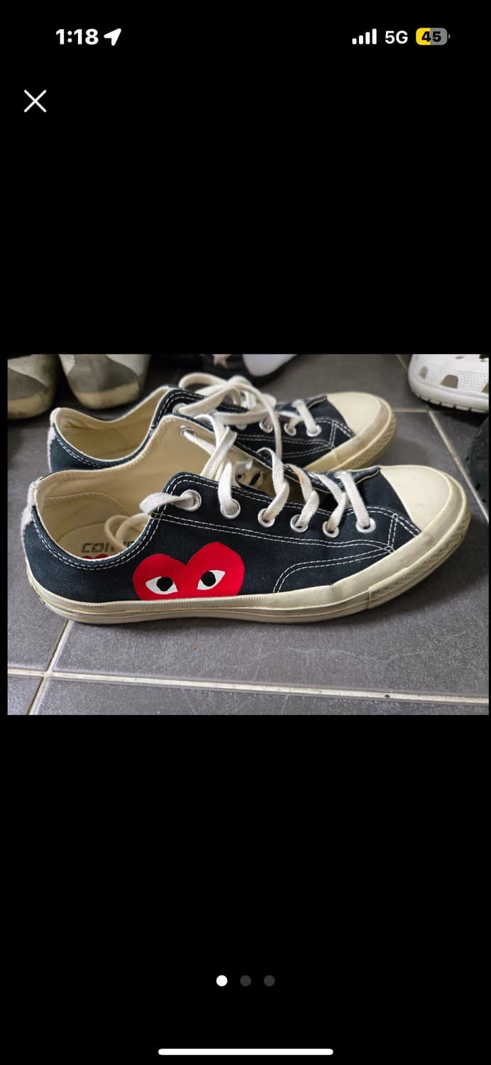 꼼데가르송 컨버스 콜라보 신발 265 상품이미지2