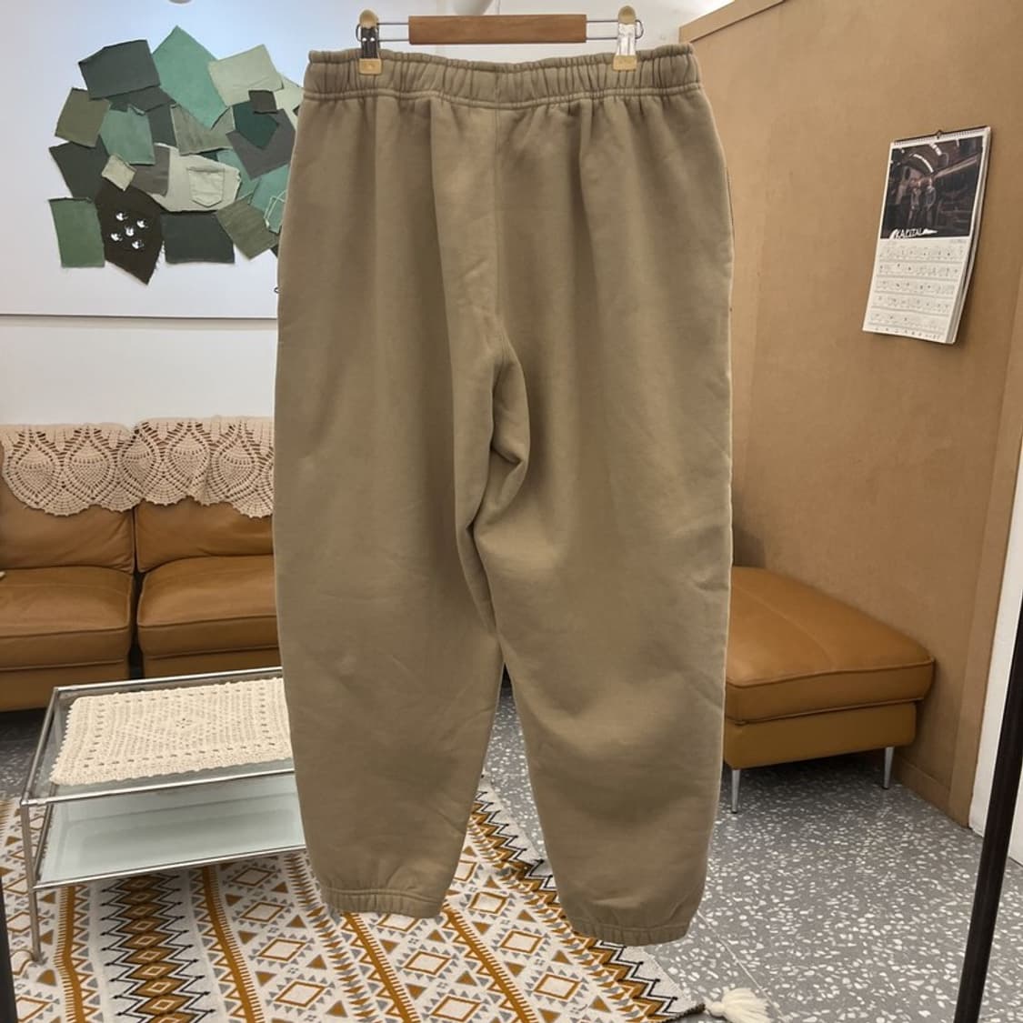 나이키 빈티지 레트로 캐주얼 오트밀 밴딩 스웻팬츠 M C10727 상품이미지4