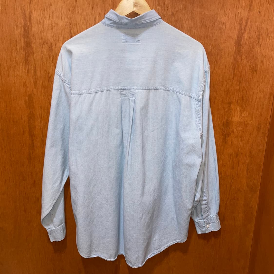 (L) 90s Levi's 리바이스 샴브레이 데님 셔츠 상품이미지4