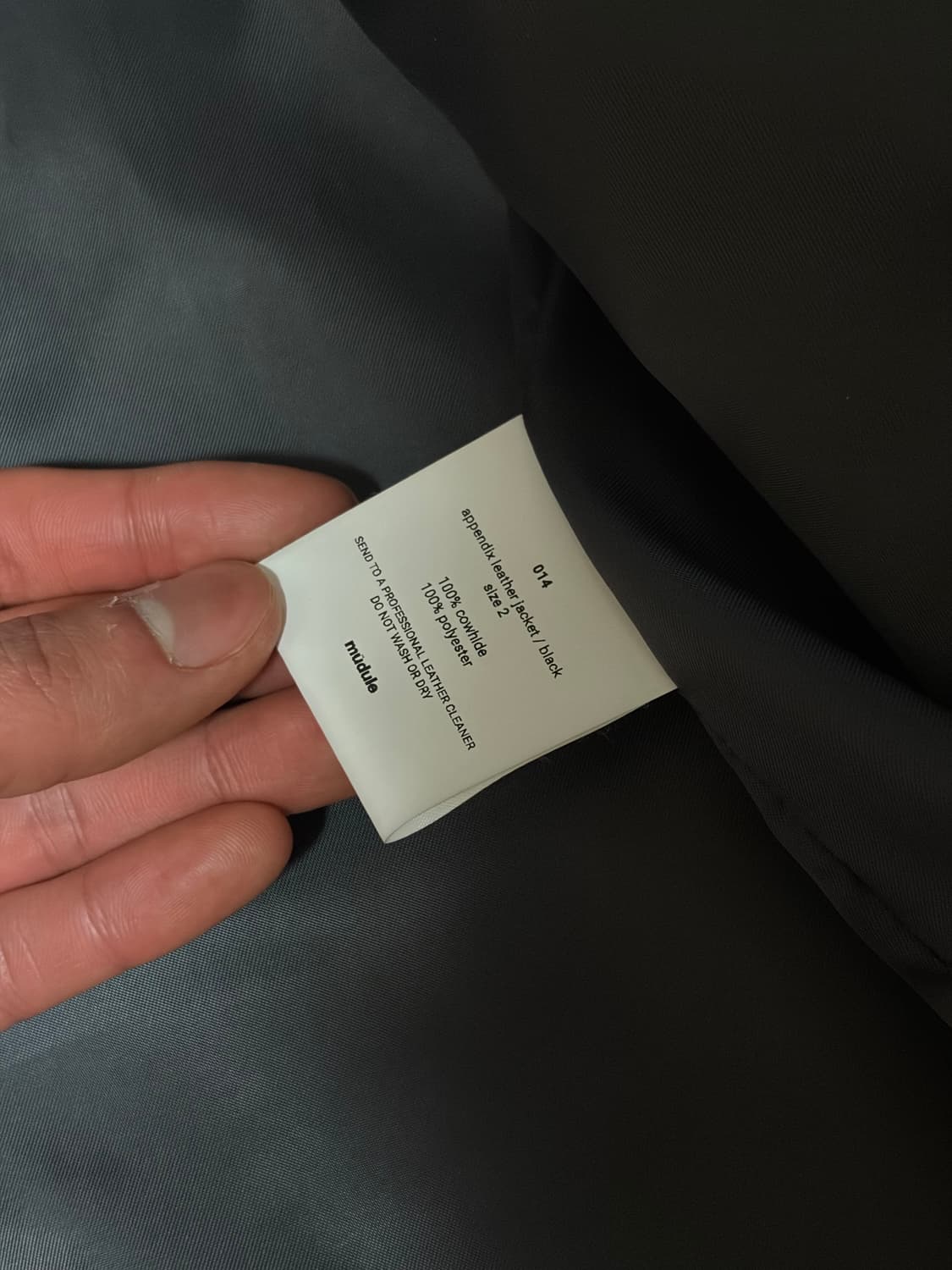 (2) 머듈 레더 자켓 블랙 상품이미지4