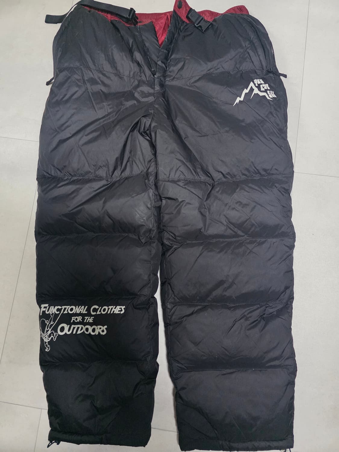 예스아이씨 패디드 덕다운 바지 상품이미지3