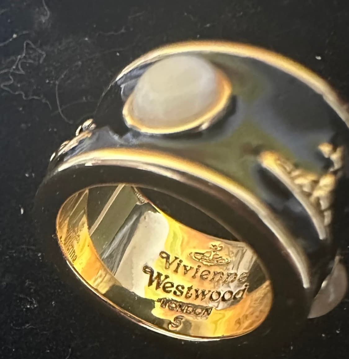 비비안웨스트우드 반지 골드 블랙 상품이미지4