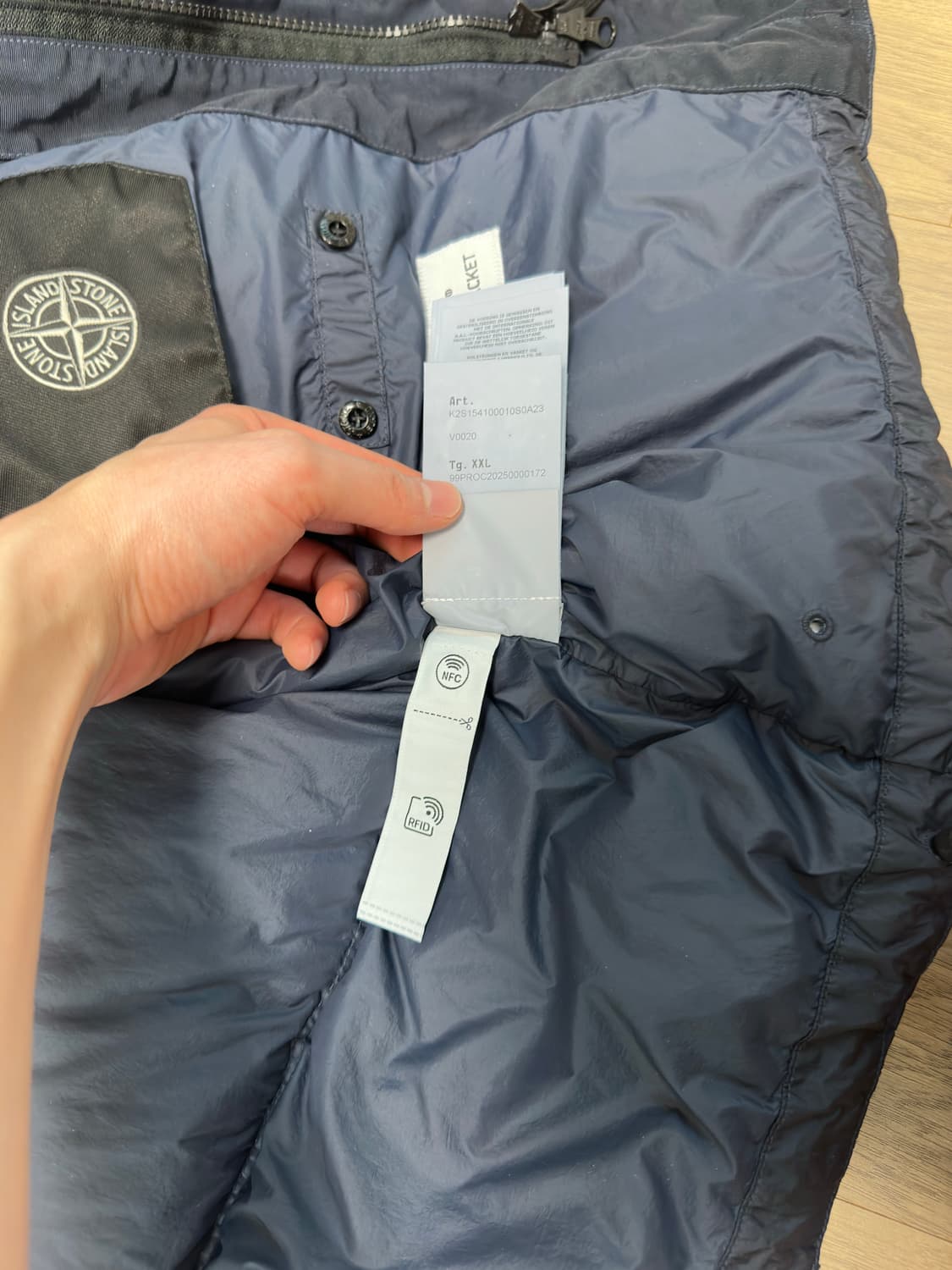 (새상품)스톤아일랜드 크링클랩스 네이비 블루 XXL 상품이미지4