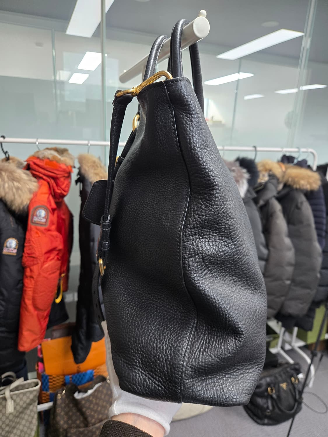 [특가][정품] 프라다 가죽 토트 숄더백 상품이미지5