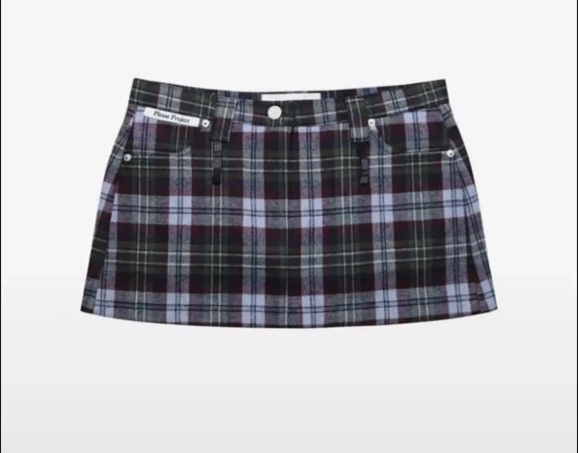 플리즈프로젝트 더블벨트미니스커트 M 상품이미지1