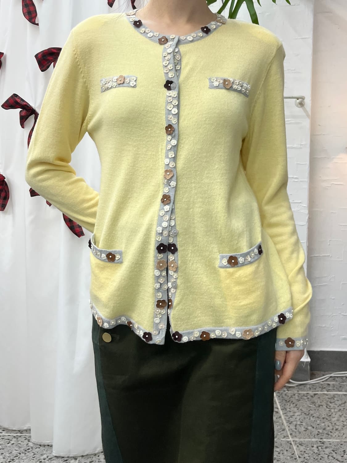 Sweet daisy yellow cardigan 상품이미지6
