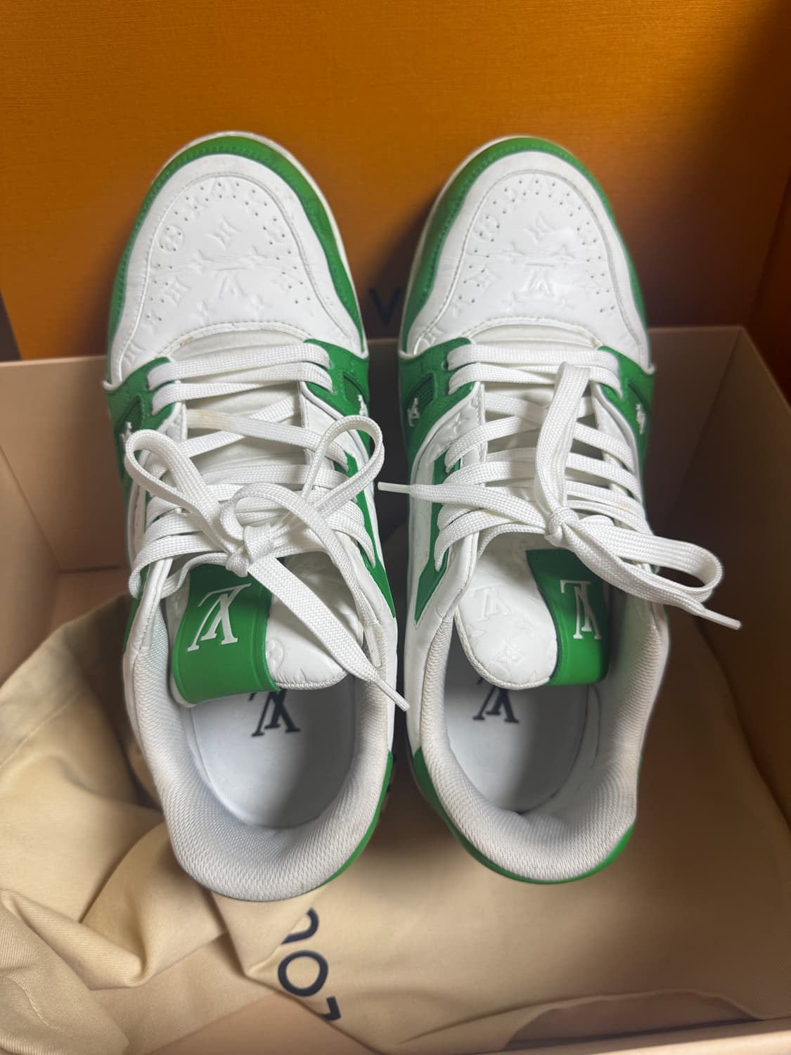 [풀구성] 루이비통 LV 트레이너 그린 스니커즈 7 상품이미지2