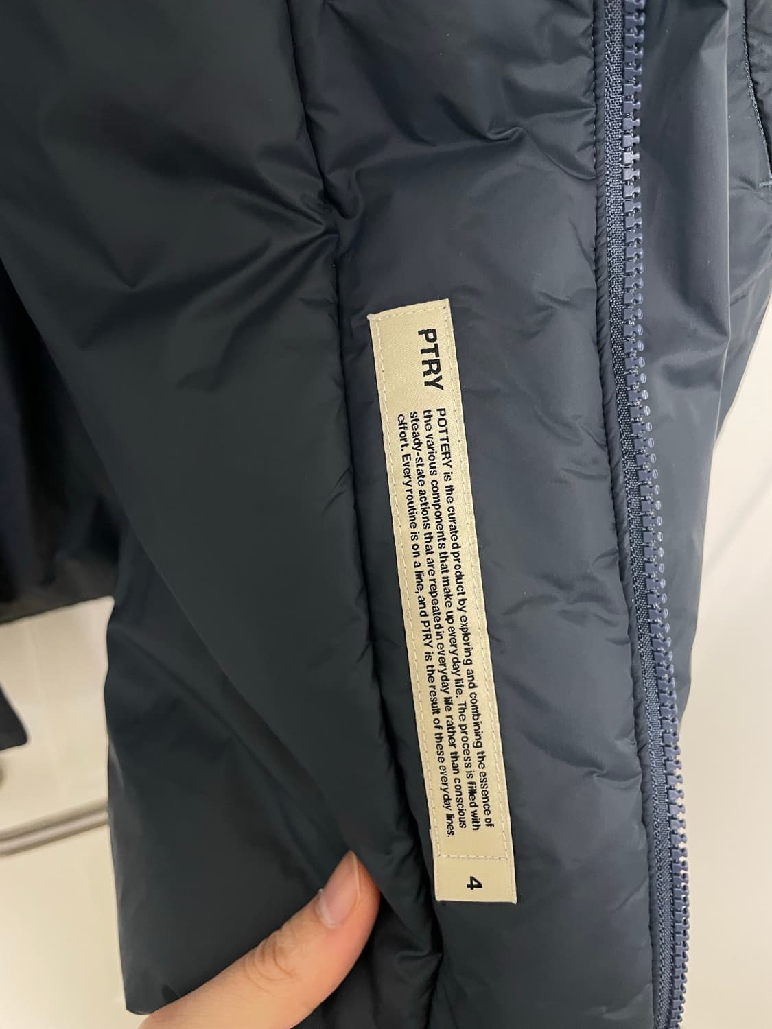 포터리 나일론 믹 점퍼 네이비 4사이즈 상품이미지4