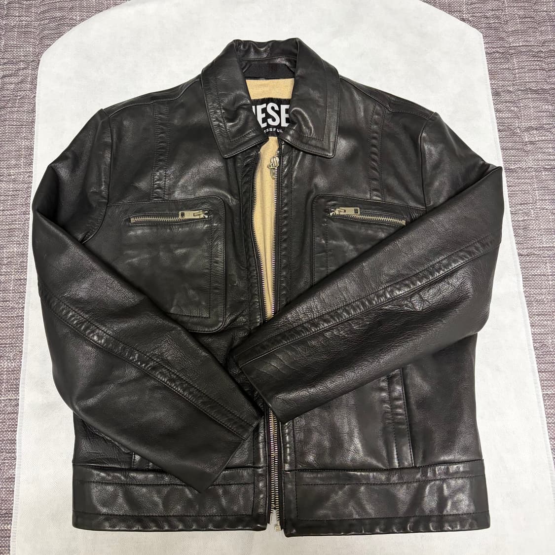 디젤 소가죽 자켓 S 상품이미지1