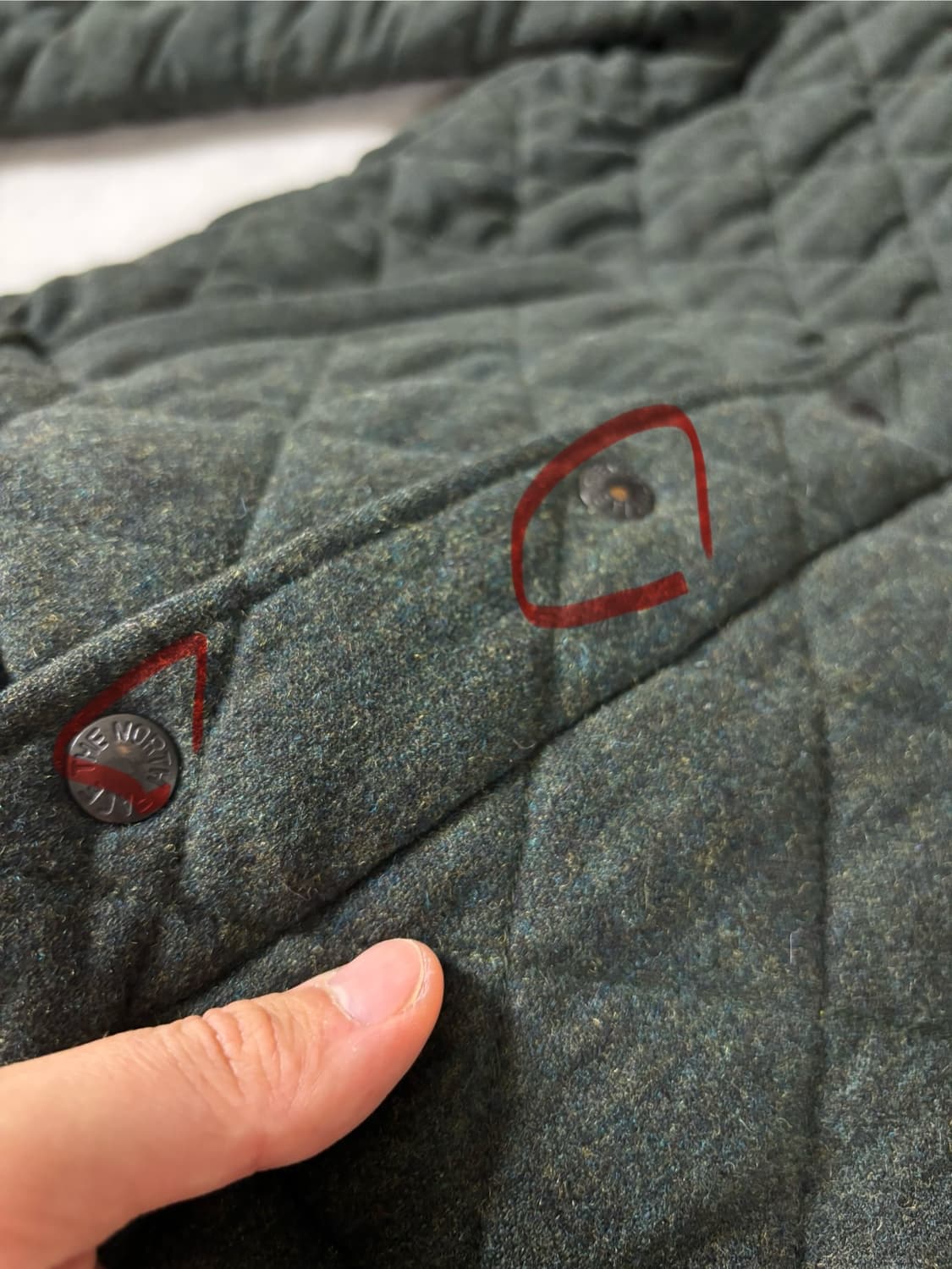 노스페이스 퀼팅 붐버 울 자켓 상품이미지6