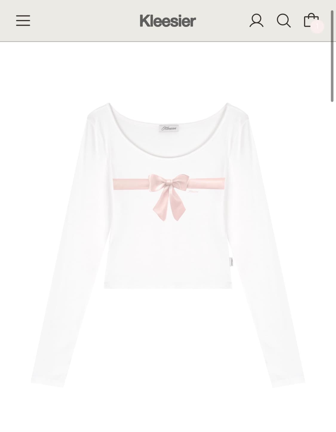 새상품 클리시어 기프트 인 리본탑 티셔츠 상품이미지1