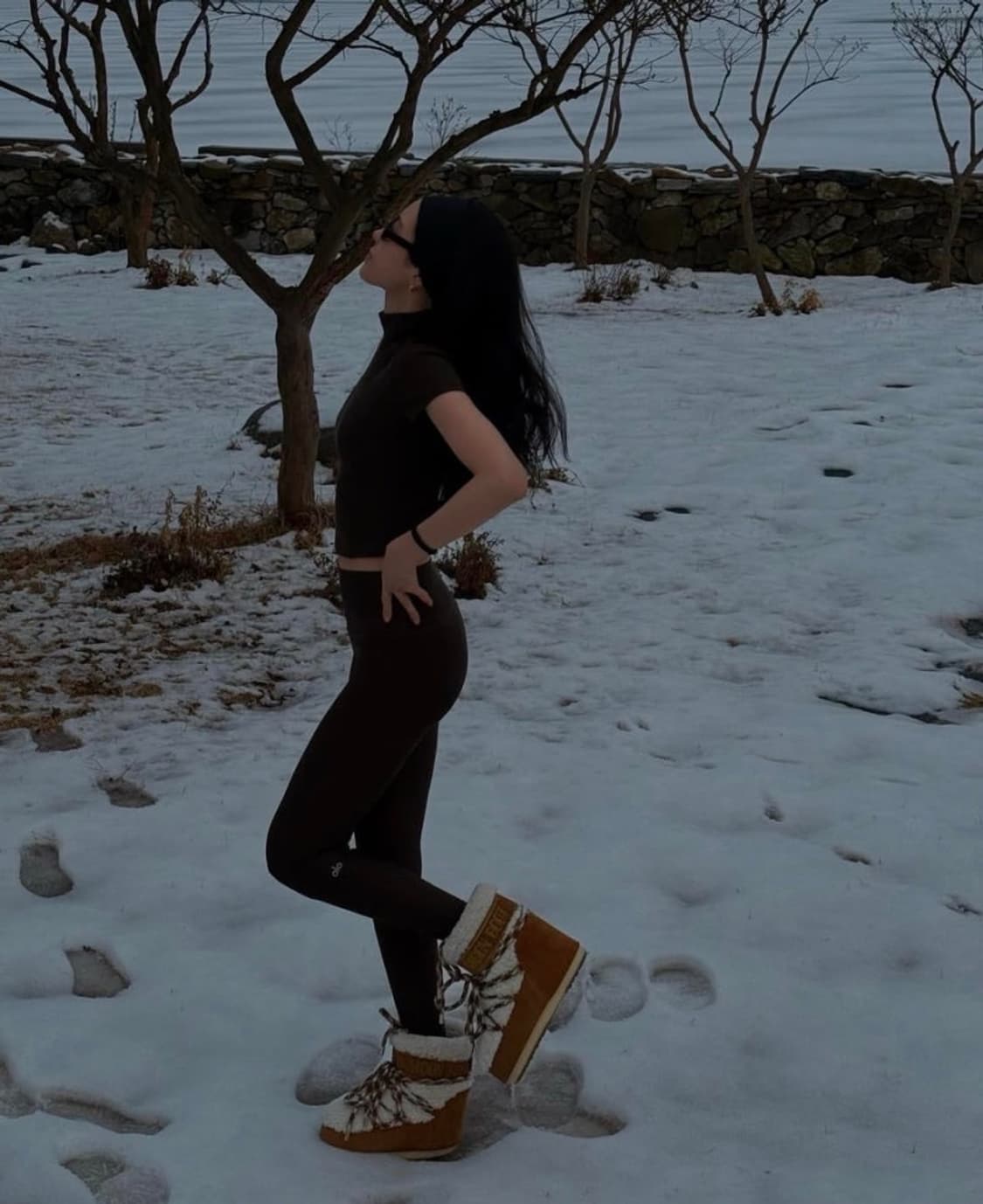 문부츠 로우시어링 오프화이트 컬러 (새상품) 상품이미지3