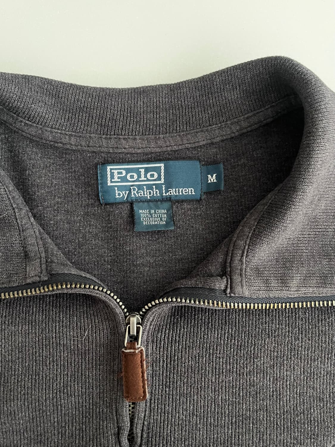 M) 폴로 랄프로렌 빈티지 하프집업 차콜 상품이미지4