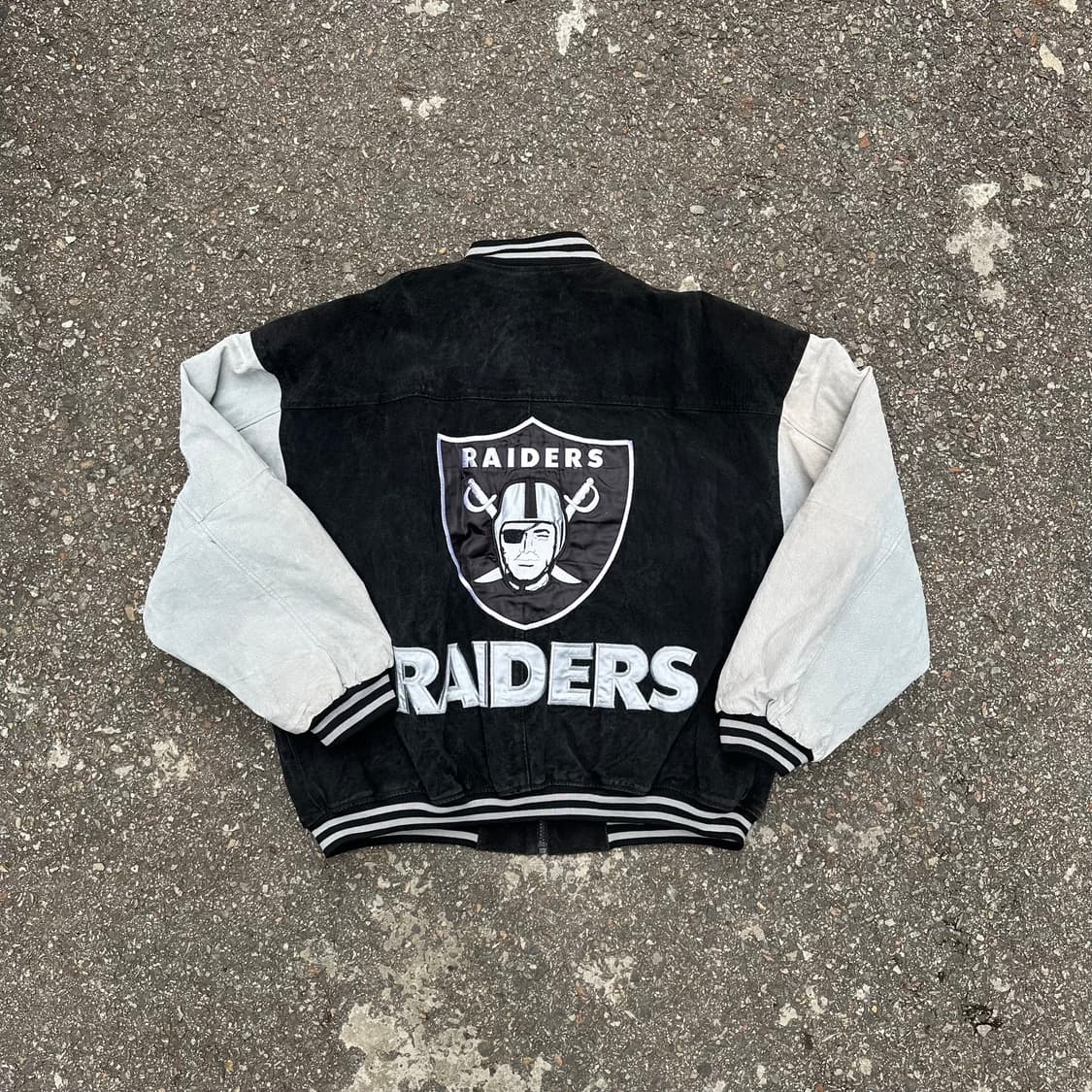 빈티지 00s 로스엔젤레스 레이더스 가죽 바시티 자켓  상품이미지3