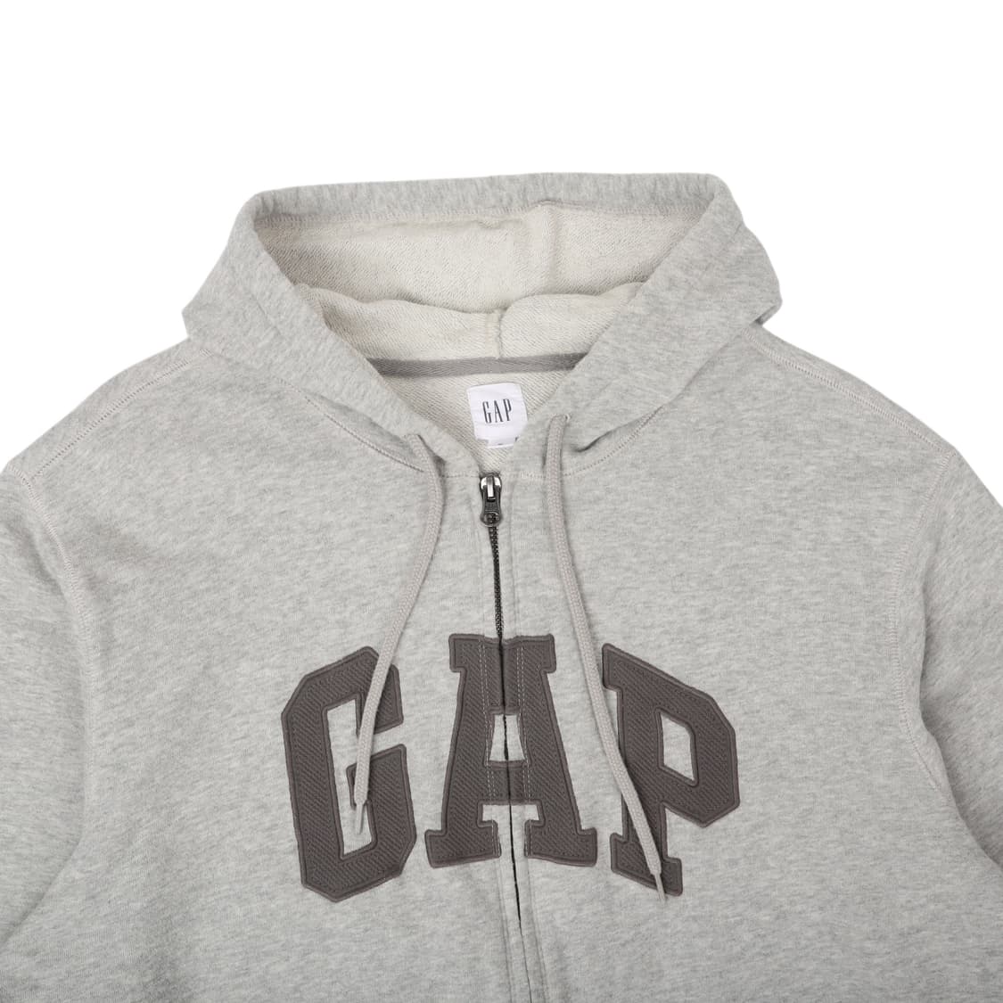 갭 그레이 아치 로고 후드집업 상품이미지2