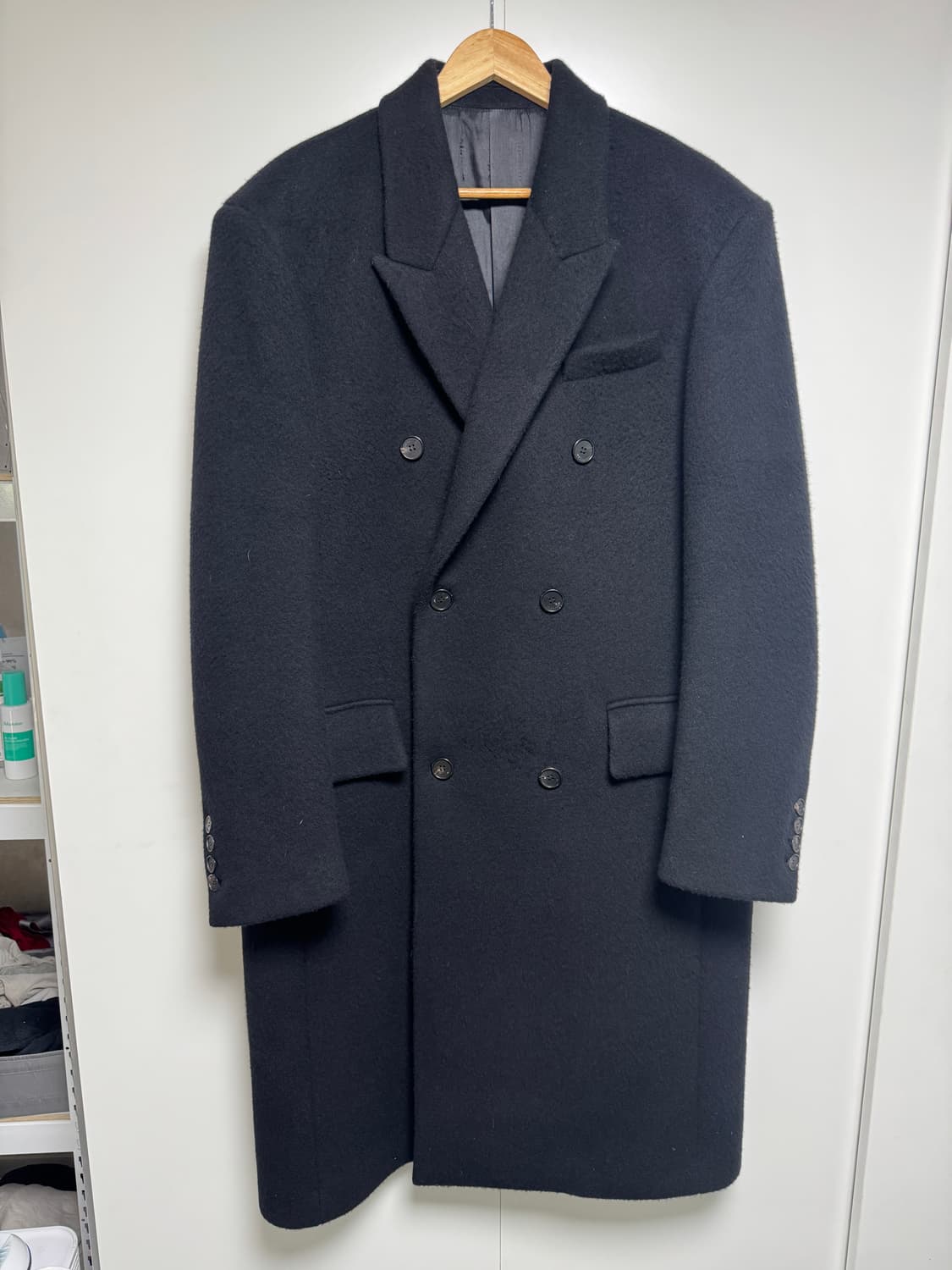 WE11DONE 오버사이즈 울캐시미어 더블 코트 상품이미지3