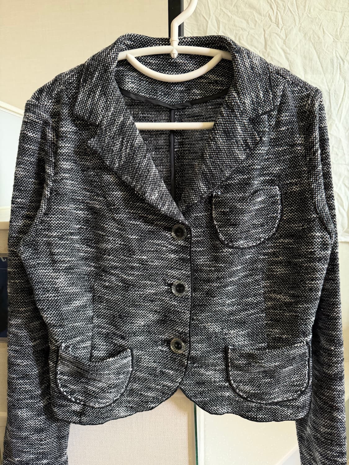 포켓 디테일 면 자켓 상품이미지2