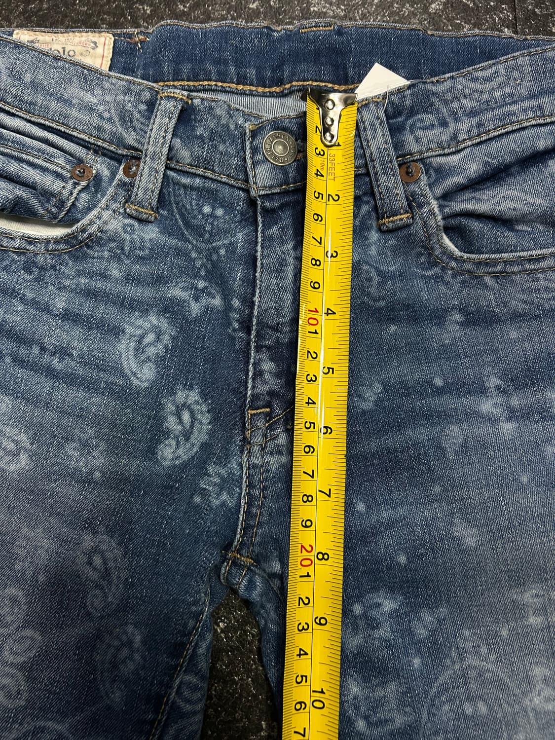 폴로랄프로렌 스판 페이즐리 패턴 데님 팬츠 27인치 상품이미지7