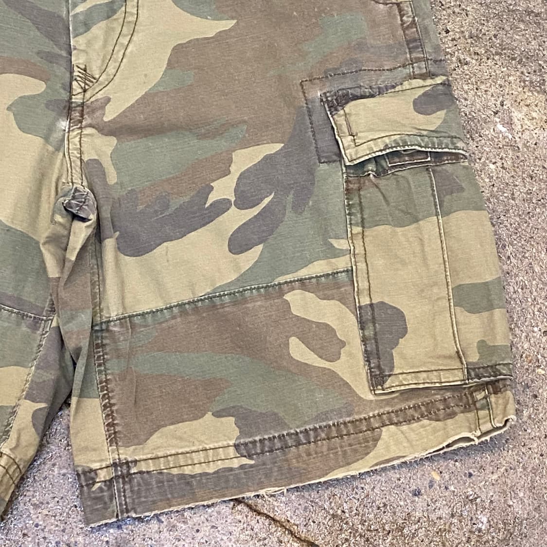 00s USA 빈티지 홀리스터 카모 카고반바지 버뮤다팬츠 상품이미지4