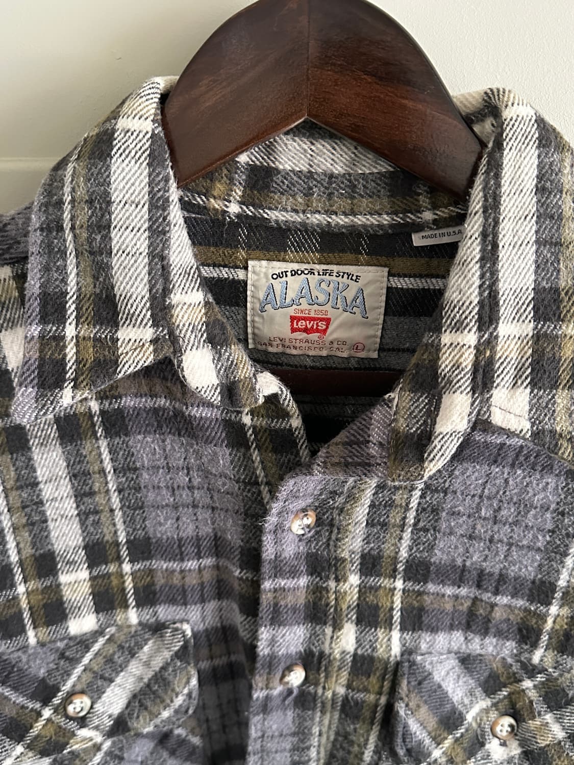 Levis 알래스카 플란넬 체크 셔츠 상품이미지3